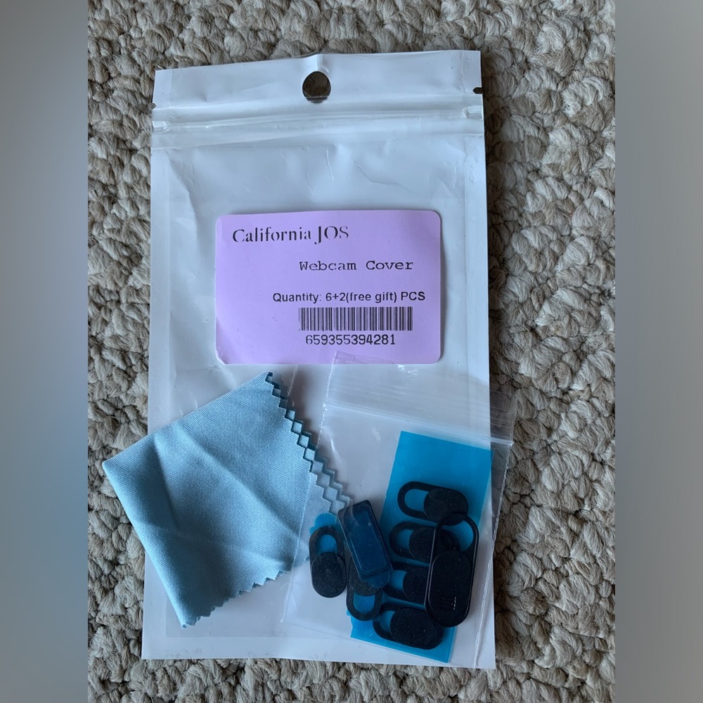 Webcam camera cover stickers